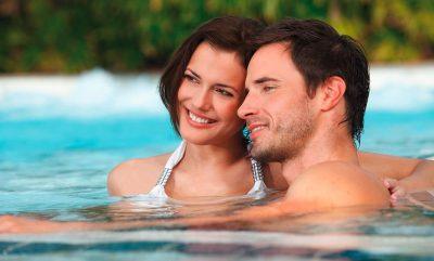 Hotel Apfelbaum, Therme Erding, Pärchen, Innenbecken